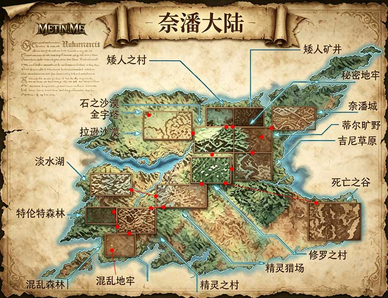 奈潘大陆世界地图